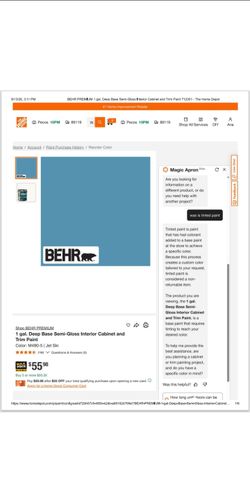 Blue sky paint 1Gallon