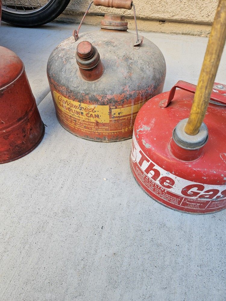 Vintage Metal Cans 