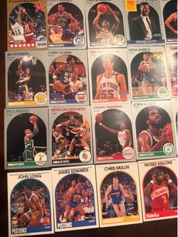 Vintage 1989-90 NBA Hoops Basketball Card Lot – Stars, Rookies & Hall of Famers