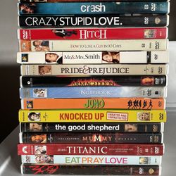various movies on DVD/blu ray