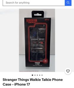 STRANGER THINGS IPHONE 16 & 17 SALE $$17.99