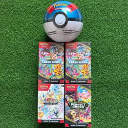 Pokemon Cards Booster Bundle & Poke Ball