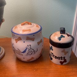 Ceramic Jars For Pet’s Treats and Kibble