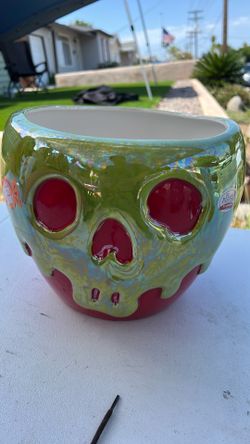 DISNEY Evil Queen Poison Apple Snow White Halloween Candy Bowl