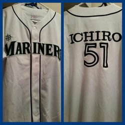 Authentic, stitched, Ichiro jersey