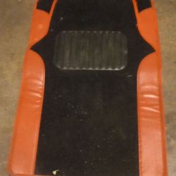 Leather car mat set