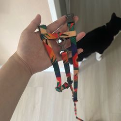 Cat Leash Colorful Dog Leash Fixed Length