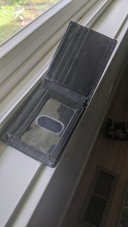Used leather wallet