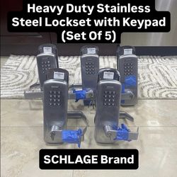 Heavy Duty Stainless Steel Lockset With Keypad (Set Of 5)