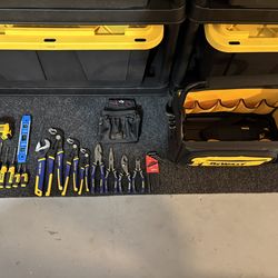 Hand tools and tote bag