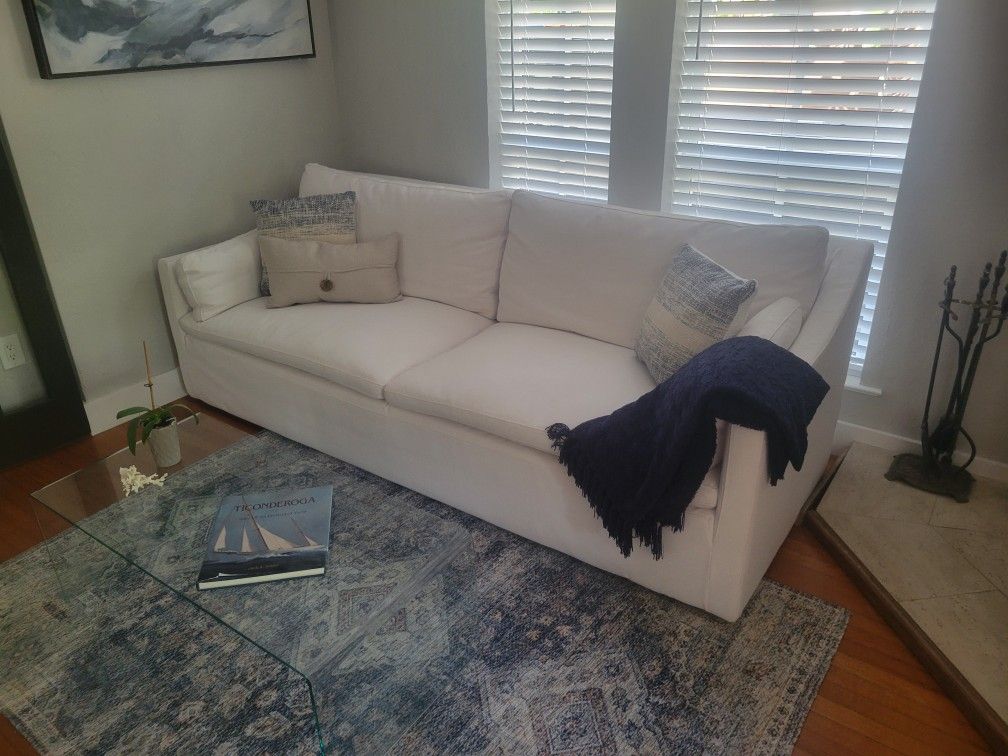 RH Cloud Slope Arm Linen Sofa
