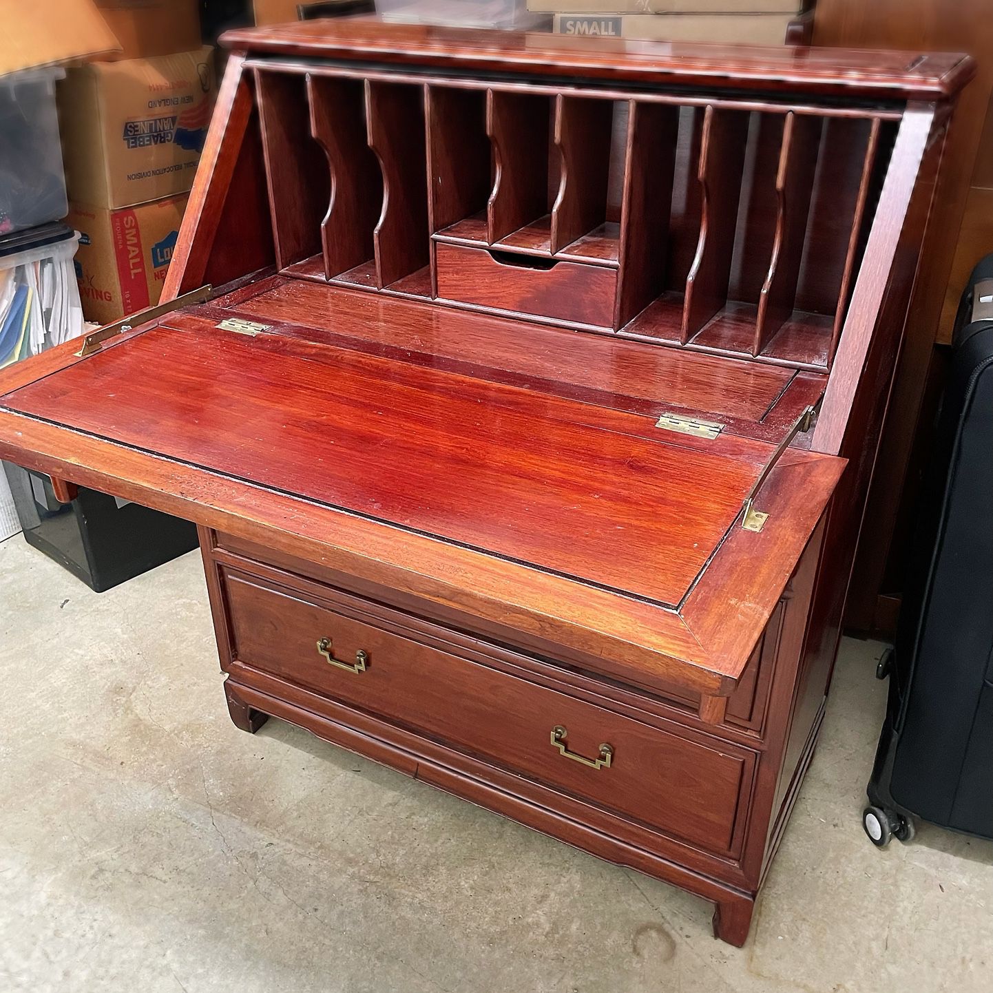 Antique Rosewood Secretary Desk