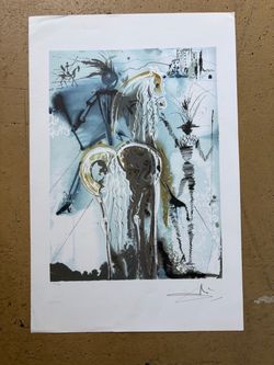 Salvador Dali lithograph Print