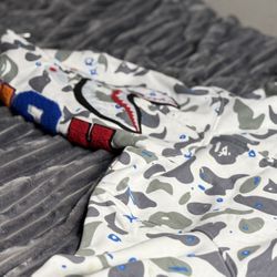 White Bape Hoodie Large.