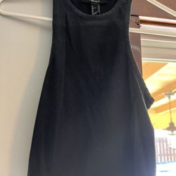 FOREVER 21 Black Razorback Tank