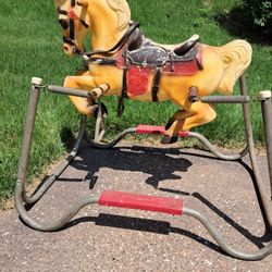 Antique Spring-action Rocking Horse