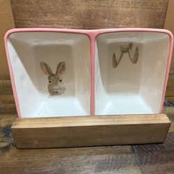 Rae Dunn Easter Bunny tray