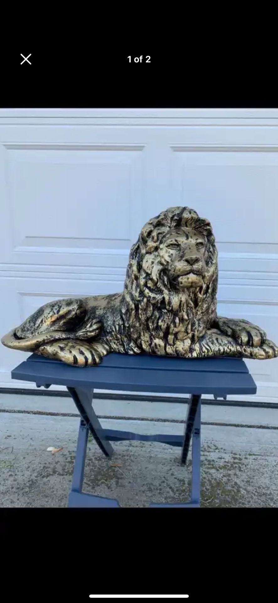 Golden Lion Statue