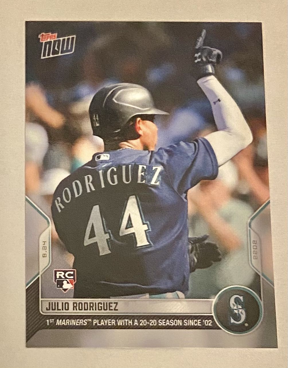 2022 Topps Now Julio Rodriguez Rookie 20/20 - Seattle Mariners