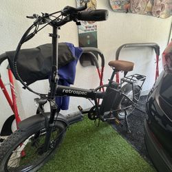Retro Spec Folding E Bike