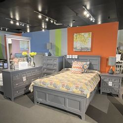 Grey Full Size Bedroom Set
