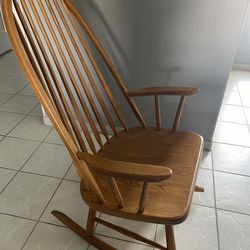 Solid Midcentury Rocking Chair