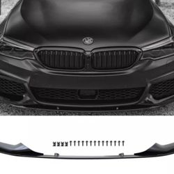 Fits 17-20 BMW 5 Series G30 M Sport Front Bumper Lip Spoiler PP