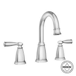 Moen 84947 Banbury Chrome High-Arc Bathroom Faucet (Valve Included)