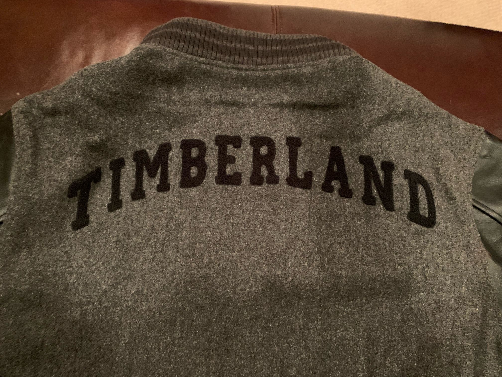 Timberland Wool/Leather Black & Grey Jacket