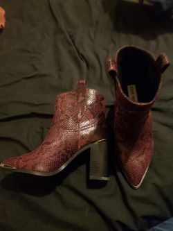 Steve Madden Snakeskin Zora Booties