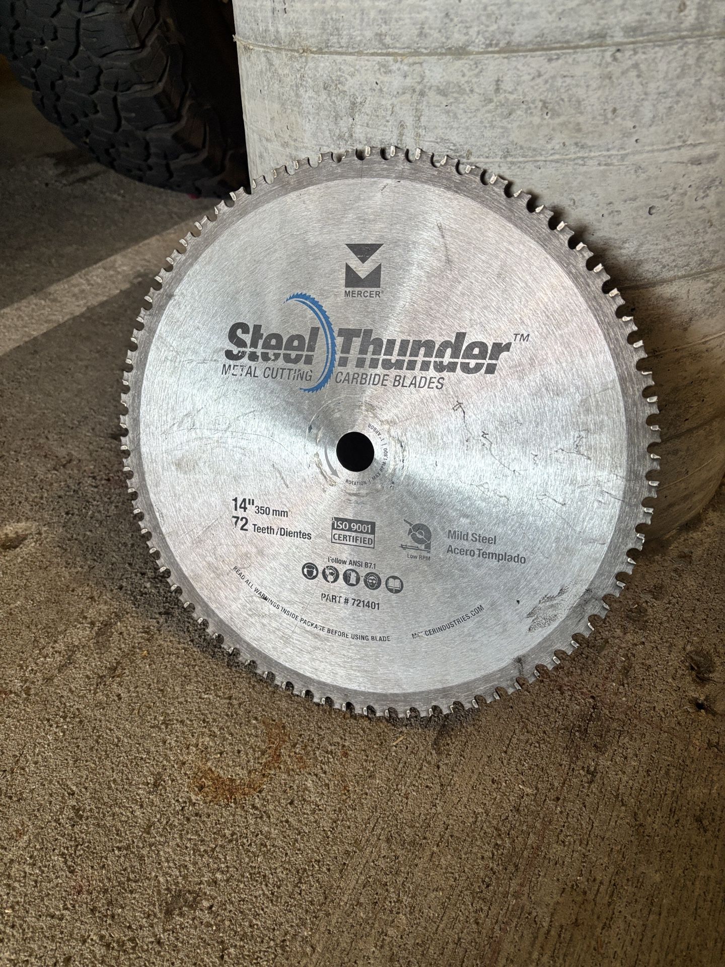 CARBIDE Chop Saw - Metal Cutting BLADE 14" / 72 Teeth