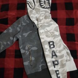 BAPE x Neighborhood split camo shark