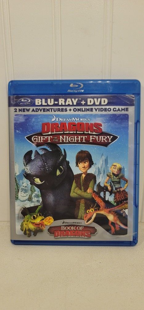 $5 DREAMWORKS BLU RAY MOVIE. DRAGONS: GIFT OF THE NIGHT FURY. BLU RAY / DVD ONLY. NO DIGITAL. $5 OR TRADE FOR A MOVIE TITLE I DO NOT ALREADY OWN.