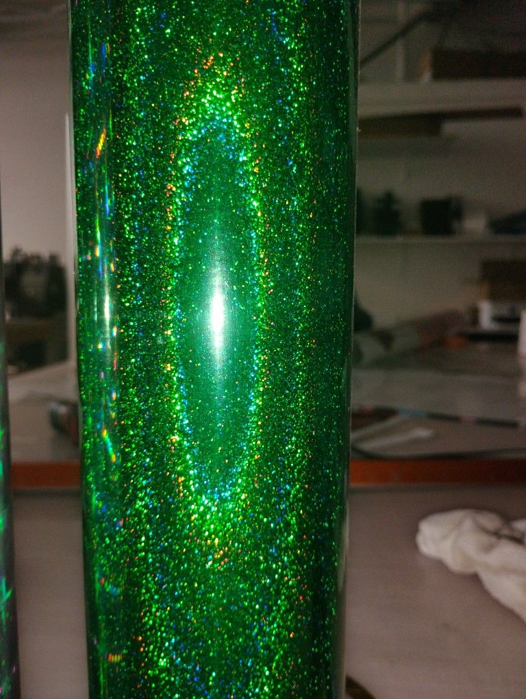 Glitter Sparkle Green Sticker Film For Decals