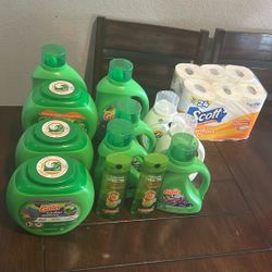 Laundry, Shampoo, And Toilet Paper