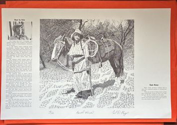 Carl Clapp “104 lbs of Cowboy and a ton of Bull"Ranch Women" Signed Limited Edition Prints