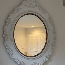 Antique Oval Wall Mirror 