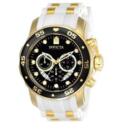 Invicta Pro Diver SCUBA Men's Watch - 48mm, Gold, White