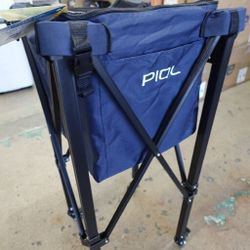 Pickleball Ball Caddy with Wheels – Navy Blue
