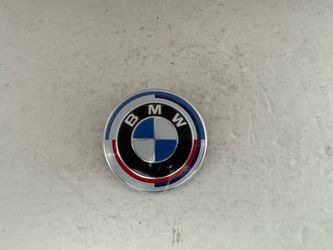 Universal 82mm BMW 50th Anniversary Style Hood Trunk Emblem