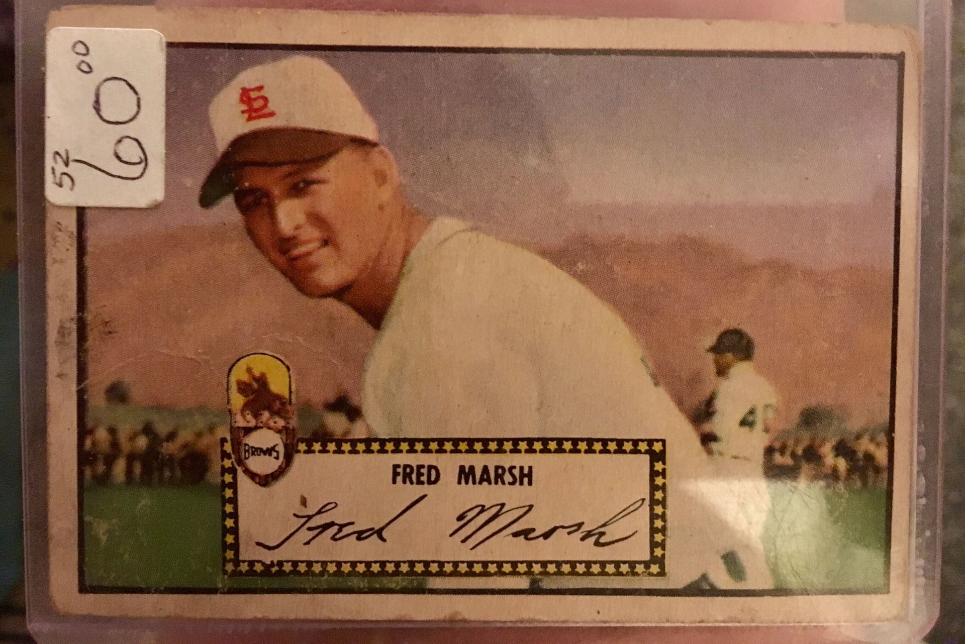 Fred Marsh Autographed Card