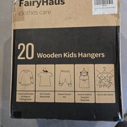 Blue Wooden Kids Hangers