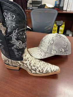 Nuevo Set Vaquero En Piel De Víbora 