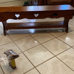 Beautiful  Real  Wood Table  3 Ft Long  2ft  High 