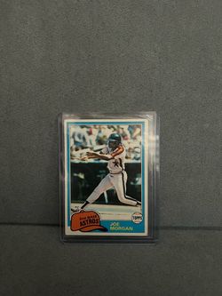 1981 Topps Joe Morgan Houston Astros Baseball Card