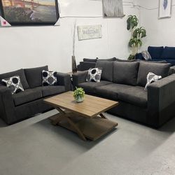 Dark Grey Sofa And Love Seat ‼️take It Home With $39 Easy Approval ‼️