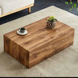 Hollow wood coffee table  beautiful aesthetic