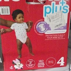 HUGGIES LITLE MOVERS PLUS SIZE 4 $55 OR TRADE 