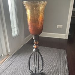 Glass Candle Holder 
