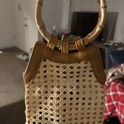 Real Street Wooden Detail Purse
